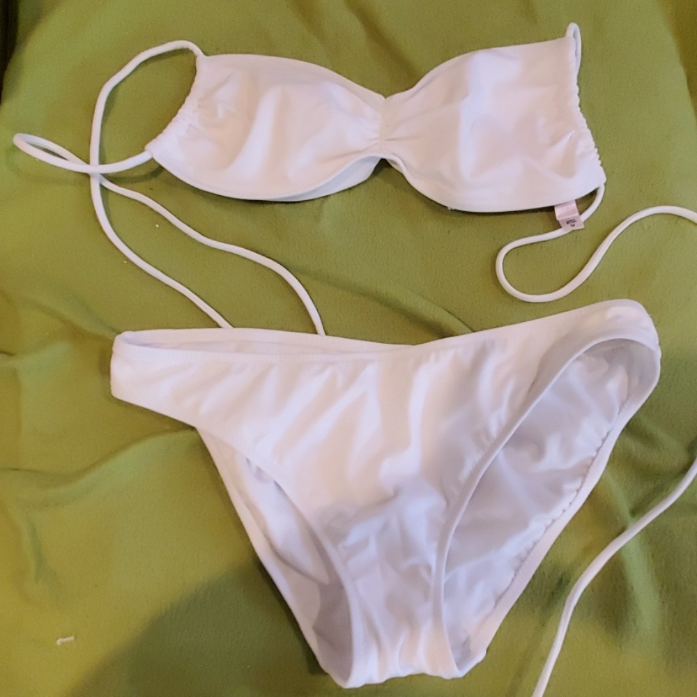 Tiny White Bikini